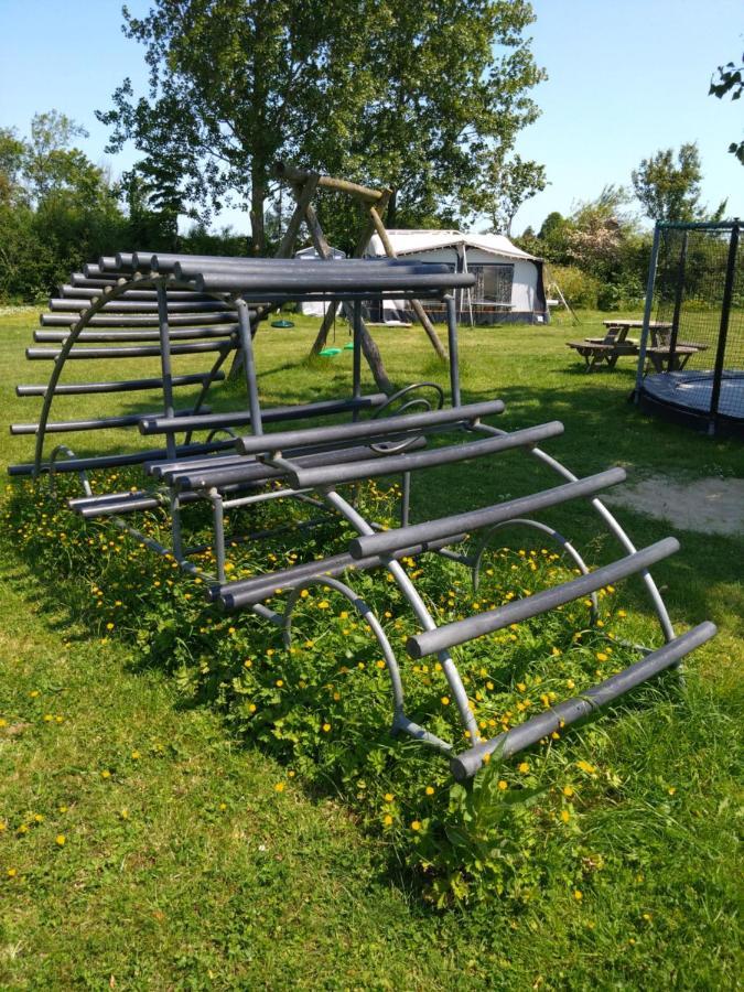 Weizicht Op Minicamping Hoogelande Chalet Grijpskerke
